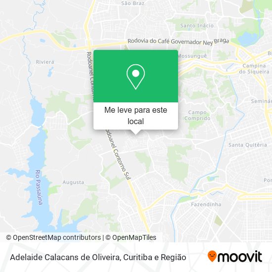 Adelaide Calacans de Oliveira mapa