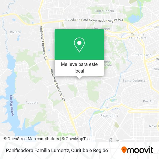 Panificadora Familia Lumertz mapa