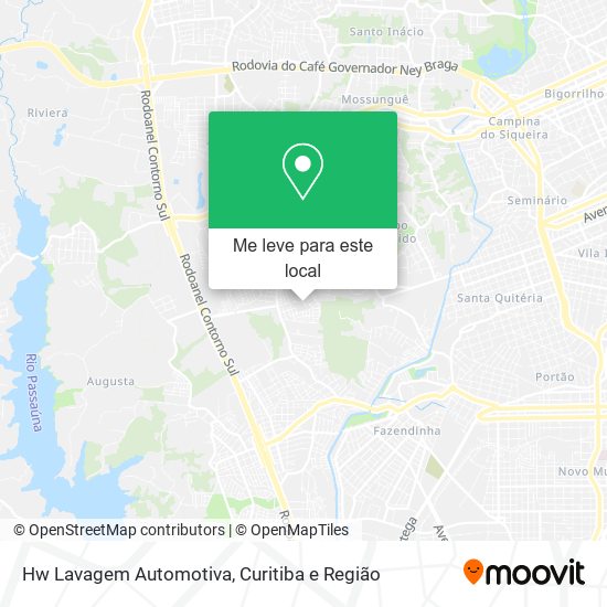 Hw Lavagem Automotiva mapa