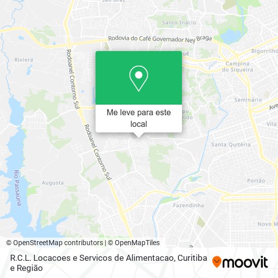 R.C.L. Locacoes e Servicos de Alimentacao mapa