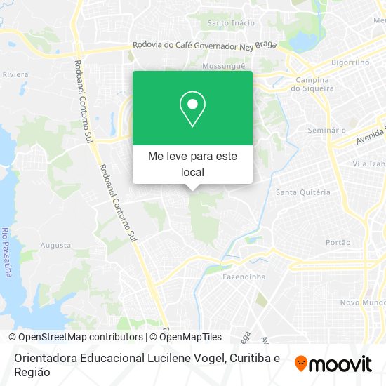 Orientadora Educacional Lucilene Vogel mapa