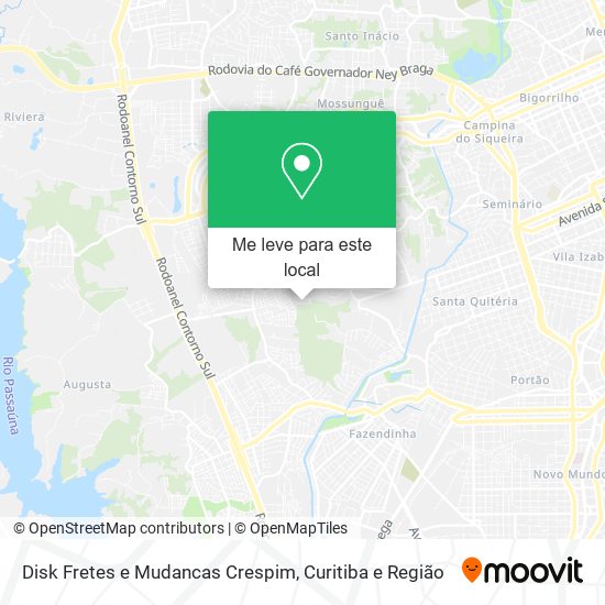 Disk Fretes e Mudancas Crespim mapa