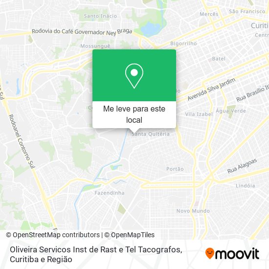 Oliveira Servicos Inst de Rast e Tel Tacografos mapa
