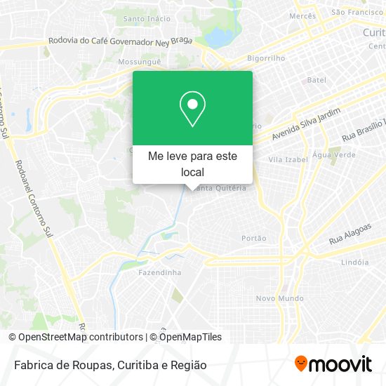 Fabrica de Roupas mapa