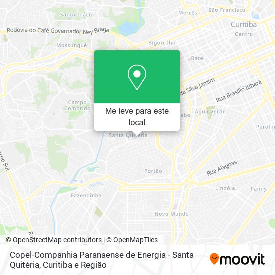 Copel-Companhia Paranaense de Energia - Santa Quitéria mapa
