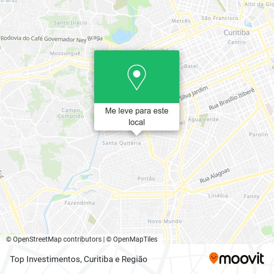 Top Investimentos mapa
