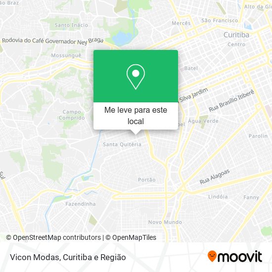 Vicon Modas mapa