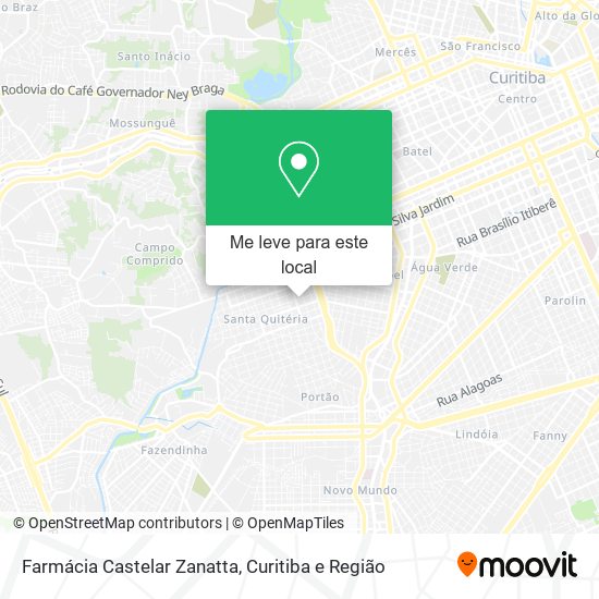 Farmácia Castelar Zanatta mapa