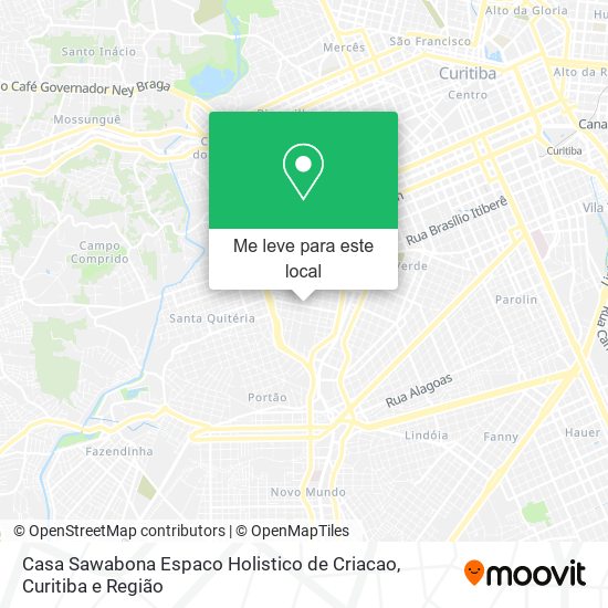 Casa Sawabona Espaco Holistico de Criacao mapa