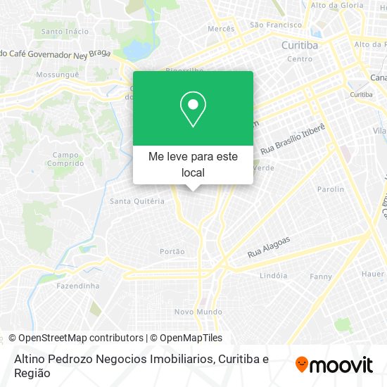 Altino Pedrozo Negocios Imobiliarios mapa