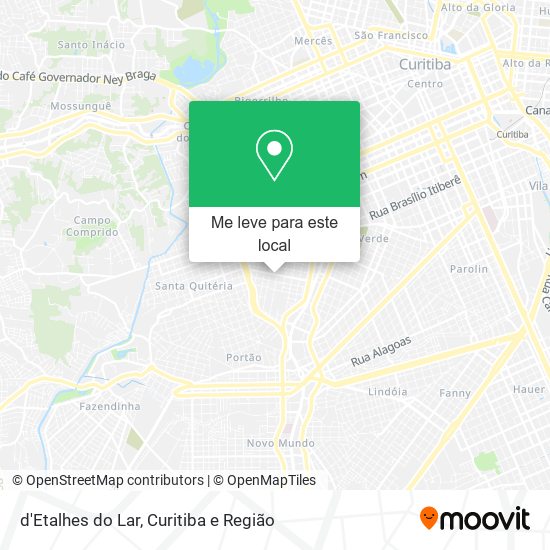 d'Etalhes do Lar mapa