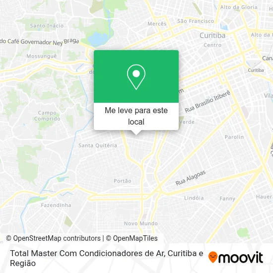 Total Master Com Condicionadores de Ar mapa