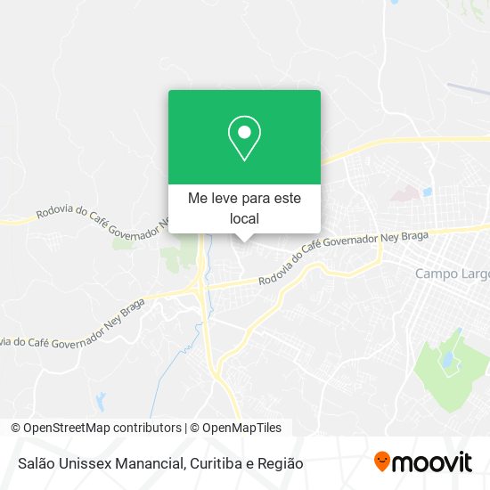 Salão Unissex Manancial mapa