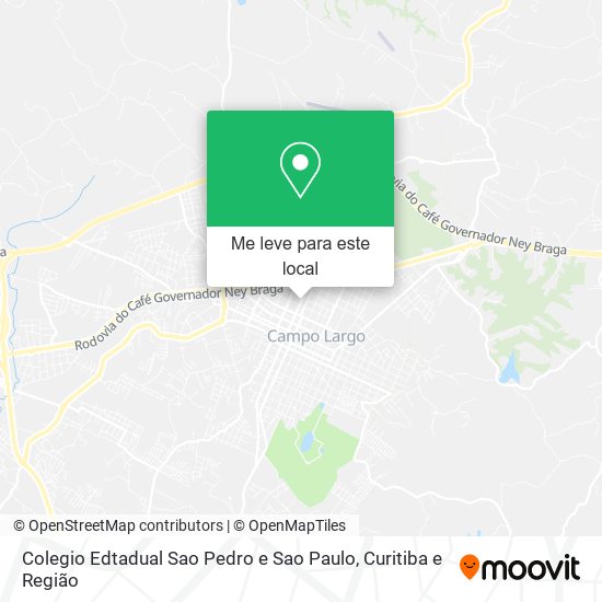 Colegio Edtadual Sao Pedro e Sao Paulo mapa