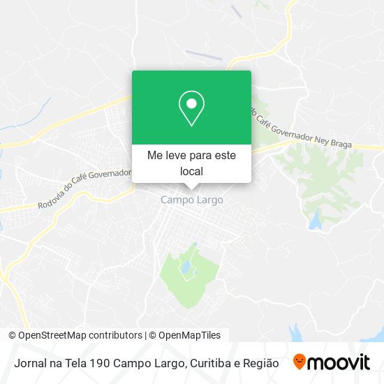 Jornal na Tela 190 Campo Largo mapa