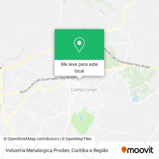 Indústria Metalúrgica Proden mapa