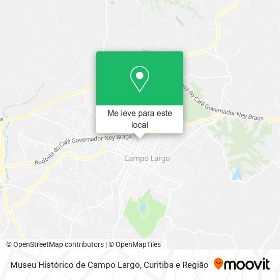 Museu Histórico de Campo Largo mapa