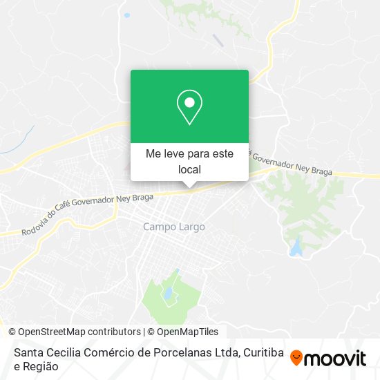 Santa Cecilia Comércio de Porcelanas Ltda mapa