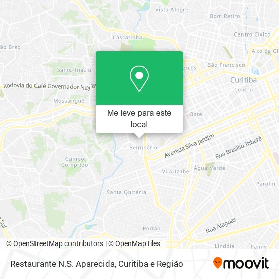 Restaurante N.S. Aparecida mapa