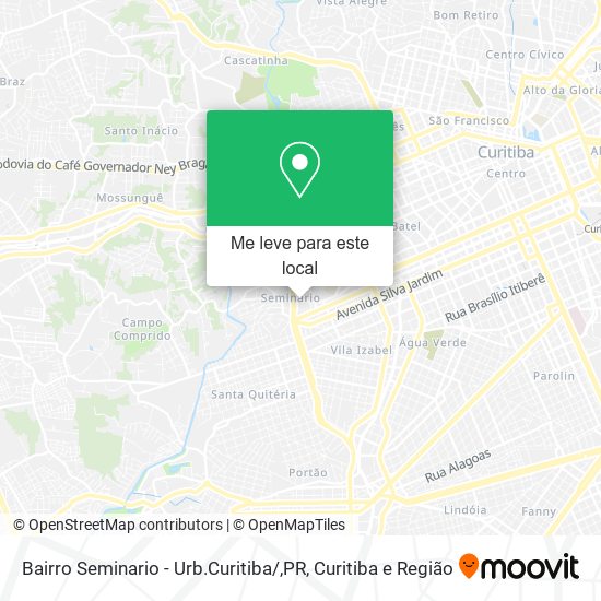 Bairro Seminario - Urb.Curitiba / ,PR mapa
