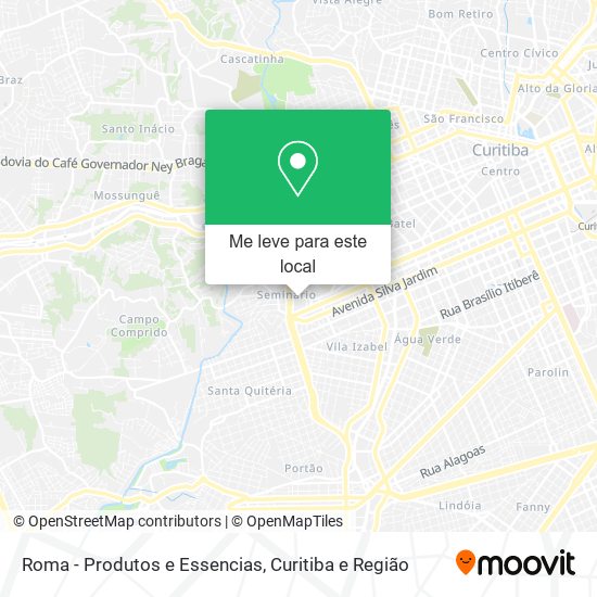 Roma - Produtos e Essencias mapa