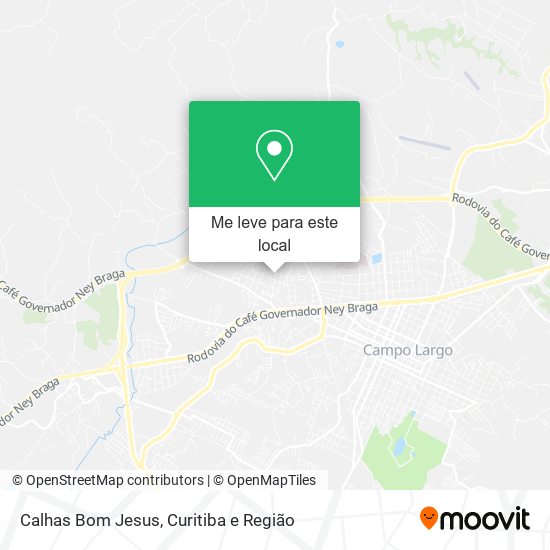 Calhas Bom Jesus mapa