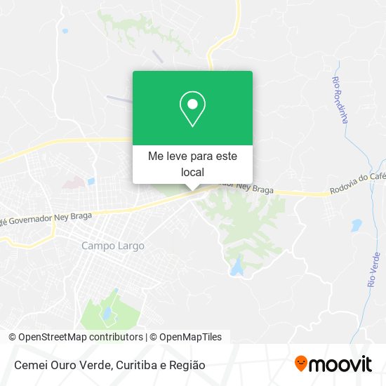 Cemei Ouro Verde mapa