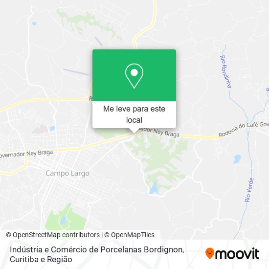 Indústria e Comércio de Porcelanas Bordignon mapa