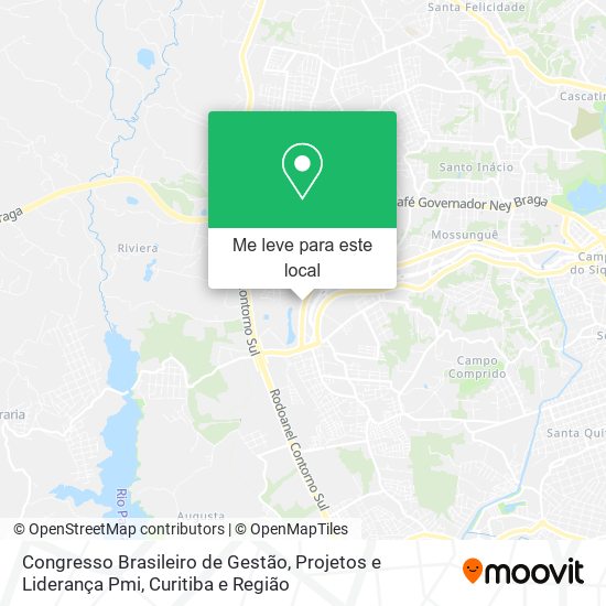 Congresso Brasileiro de Gestão, Projetos e Liderança Pmi mapa