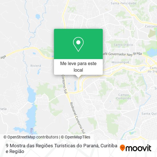 9 Mostra das Regiões Turísticas do Paraná mapa
