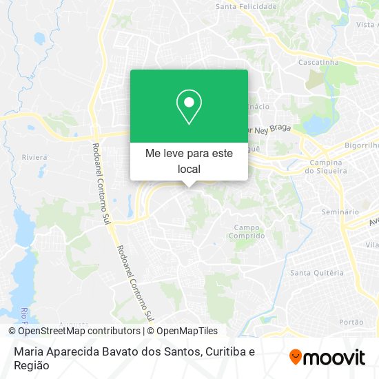 Maria Aparecida Bavato dos Santos mapa