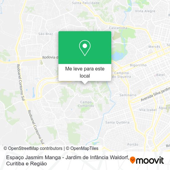 Espaço Jasmim Manga - Jardim de Infância Waldorf mapa