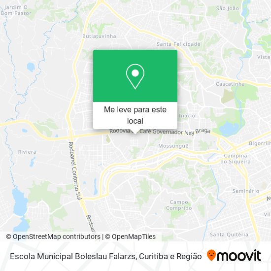 Escola Municipal Boleslau Falarzs mapa