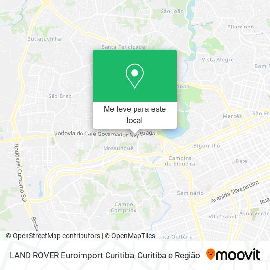 LAND ROVER Euroimport Curitiba mapa