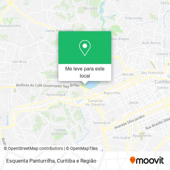 Esquenta Panturrilha mapa