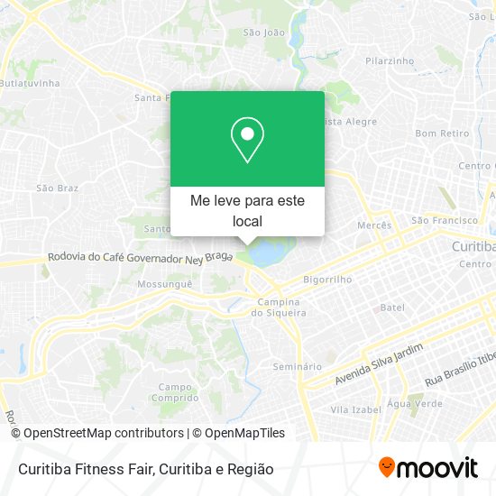 Curitiba Fitness Fair mapa