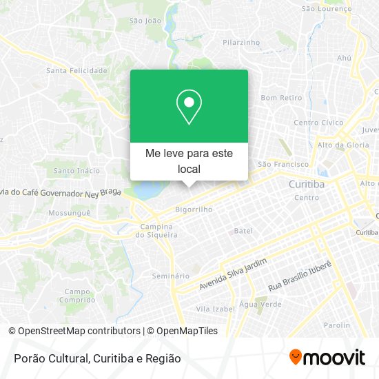 Porão Cultural mapa