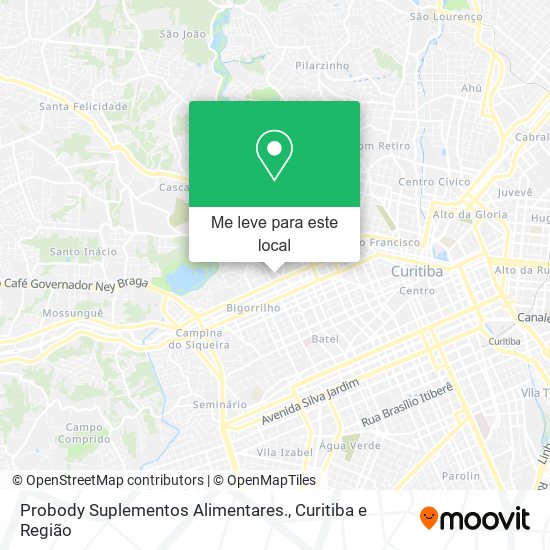 Probody Suplementos Alimentares. mapa