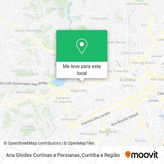 Ana Glodes Cortinas e Persianas mapa