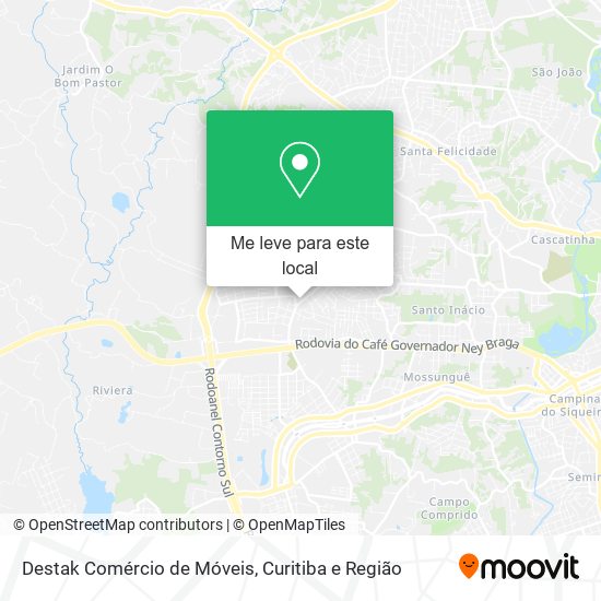 Destak Comércio de Móveis mapa