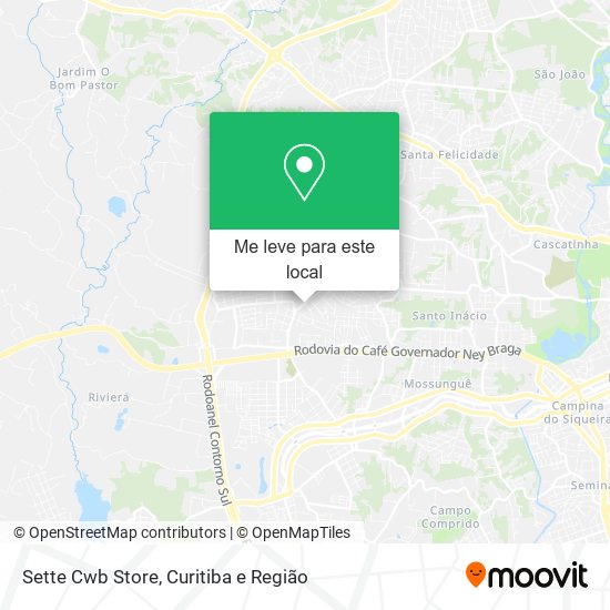 Sette Cwb Store mapa