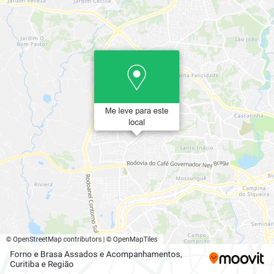 Forno e Brasa Assados e Acompanhamentos mapa