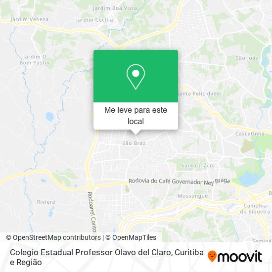 Colegio Estadual Professor Olavo del Claro mapa