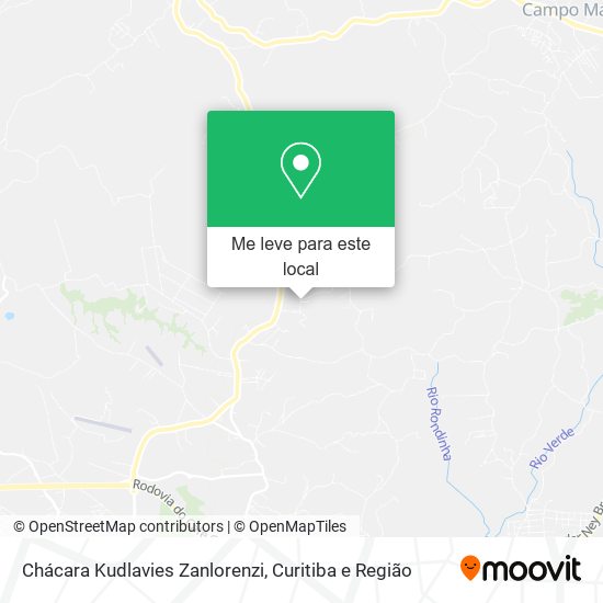 Chácara Kudlavies Zanlorenzi mapa