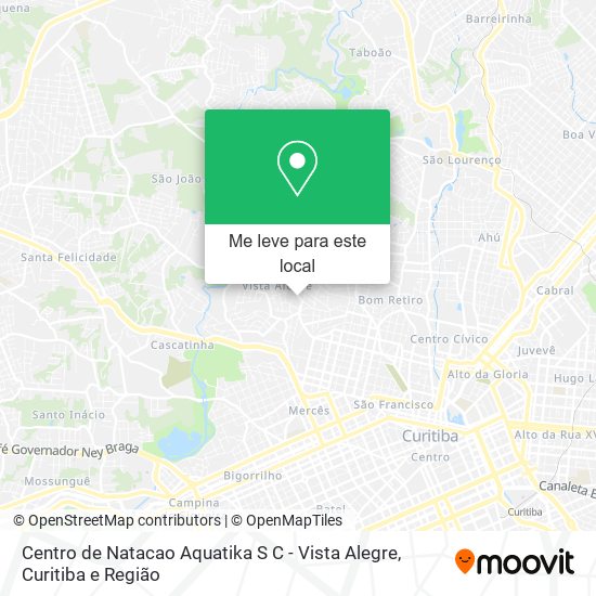 Centro de Natacao Aquatika S C - Vista Alegre mapa
