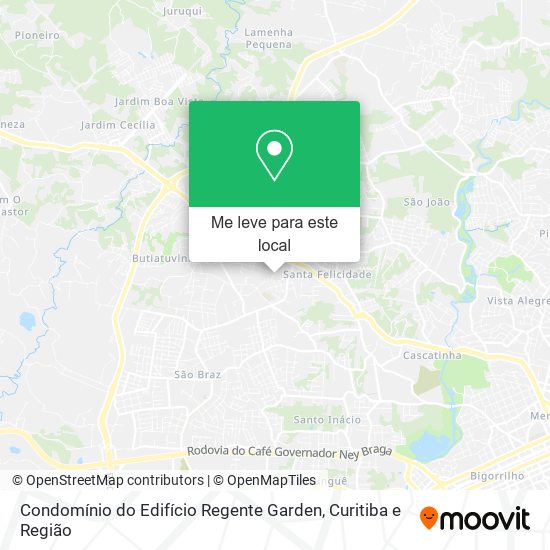 Condomínio do Edifício Regente Garden mapa