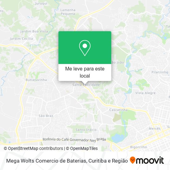 Mega Wolts Comercio de Baterias mapa