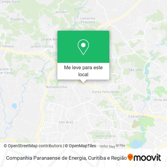 Companhia Paranaense de Energia mapa