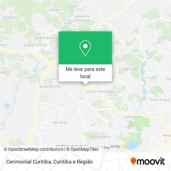 Cerimonial Curitiba mapa