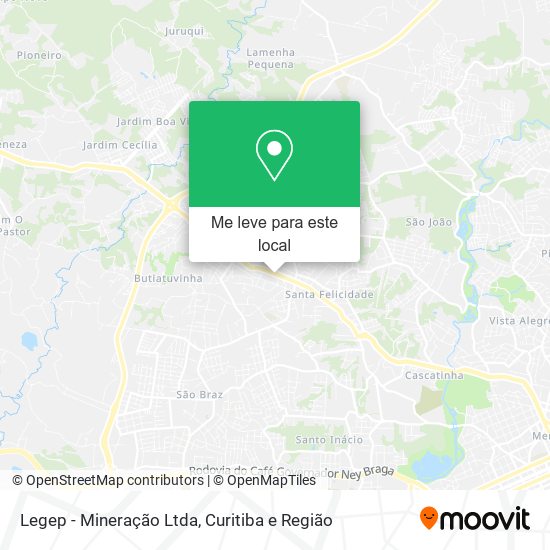 Legep - Mineração Ltda mapa
